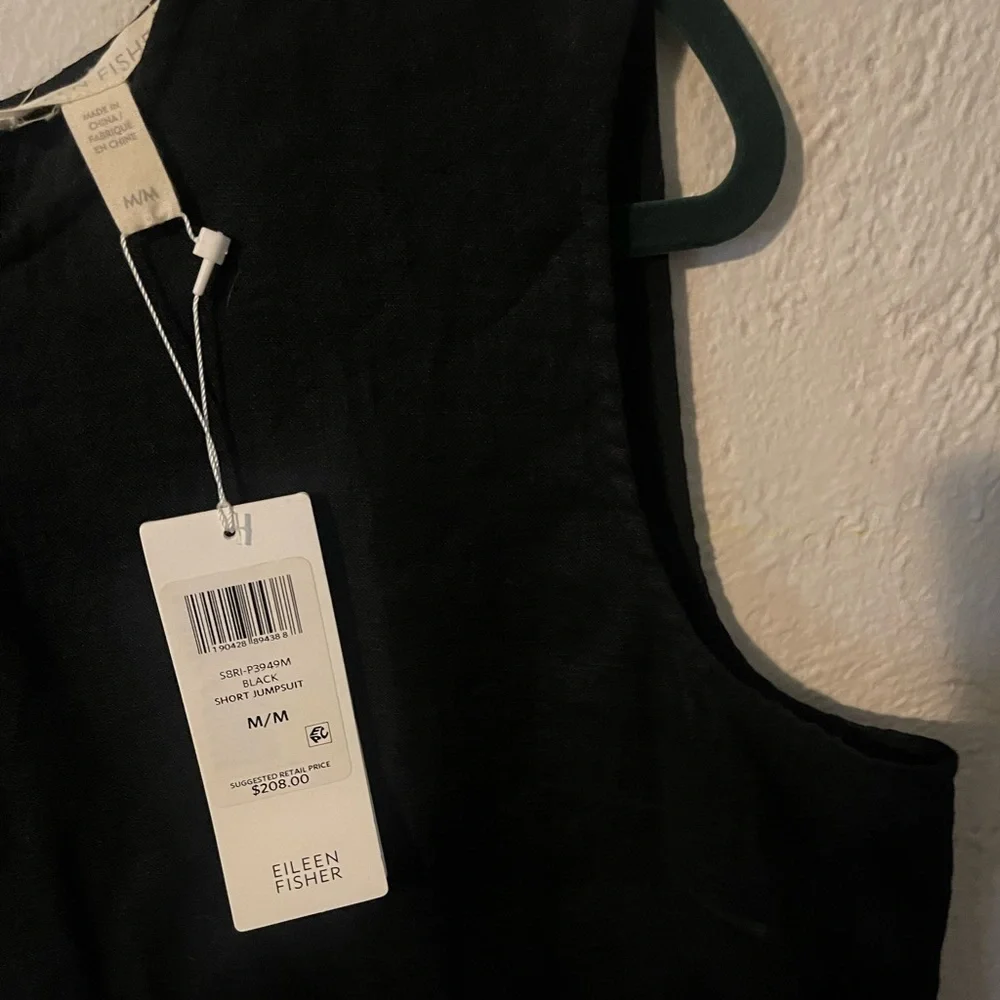 Eileen Fisher Organic Linen Short Romper - Picture 4 of 8